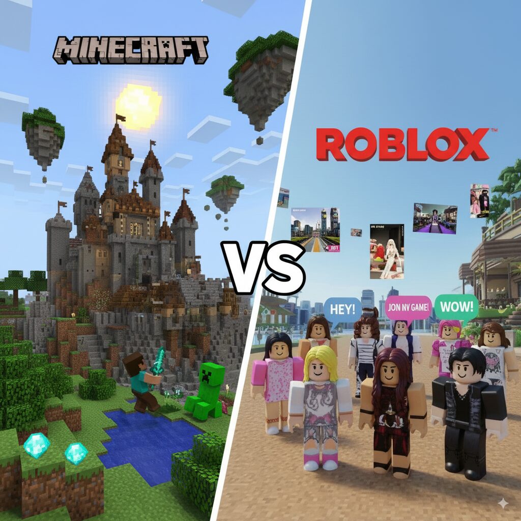 Minecraft e Roblox estão entre os jogos mais populares do mundo