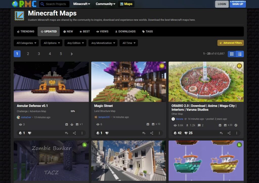 Como baixar e instalar mapas no Minecraft (Java, Bedrock e PE) 3 (Minecraft APK) Como baixar e instalar mapas no Minecraft Planet Minecraft