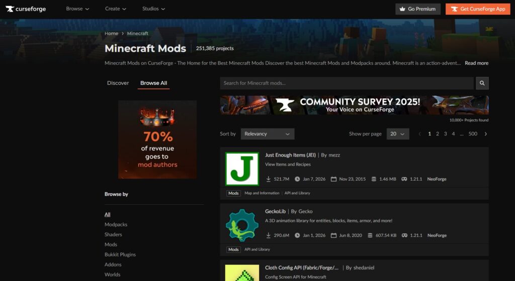 Como baixar e instalar mapas no Minecraft (Java, Bedrock e PE) 5 (Minecraft APK) Como baixar e instalar mapas no Minecraft CurseForge